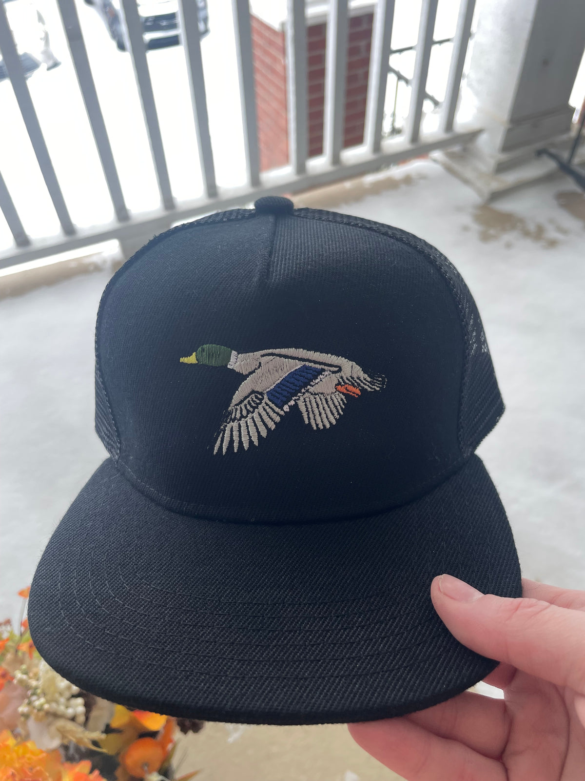 Mallard Embroidery Hat