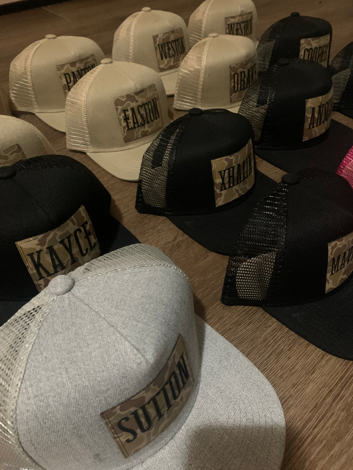 Light Camo Name or Logo Hat