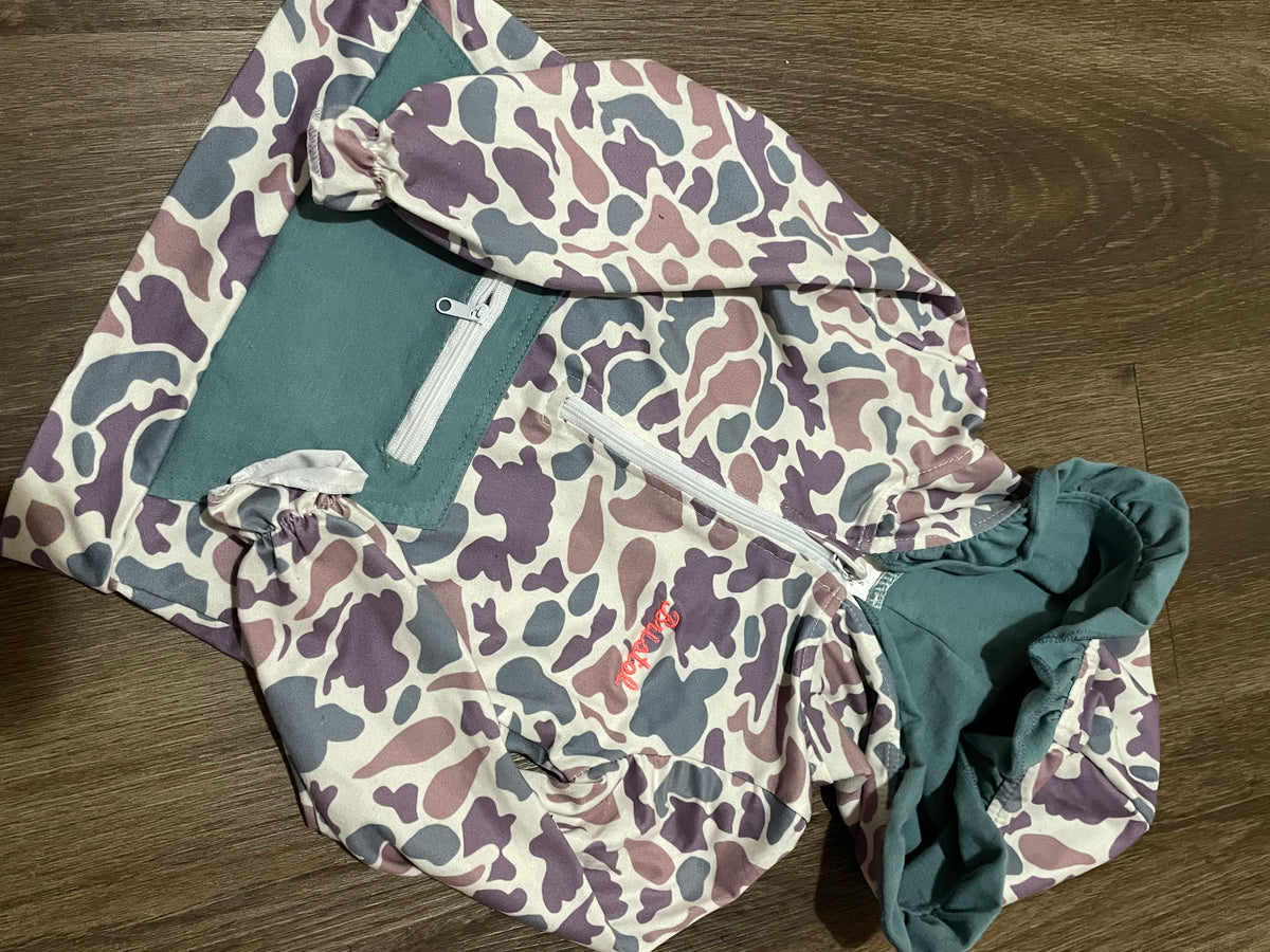 Embroidery Camo Kids Jacket