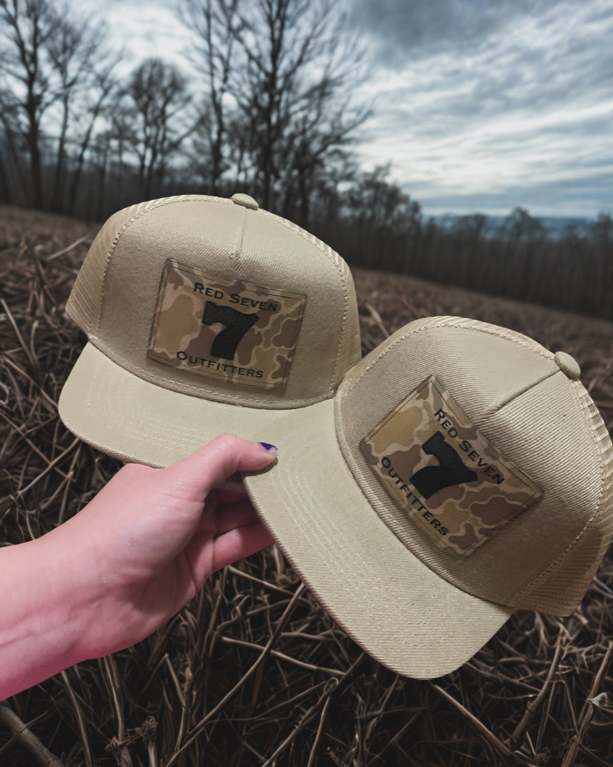 Light Camo Name or Logo Hat