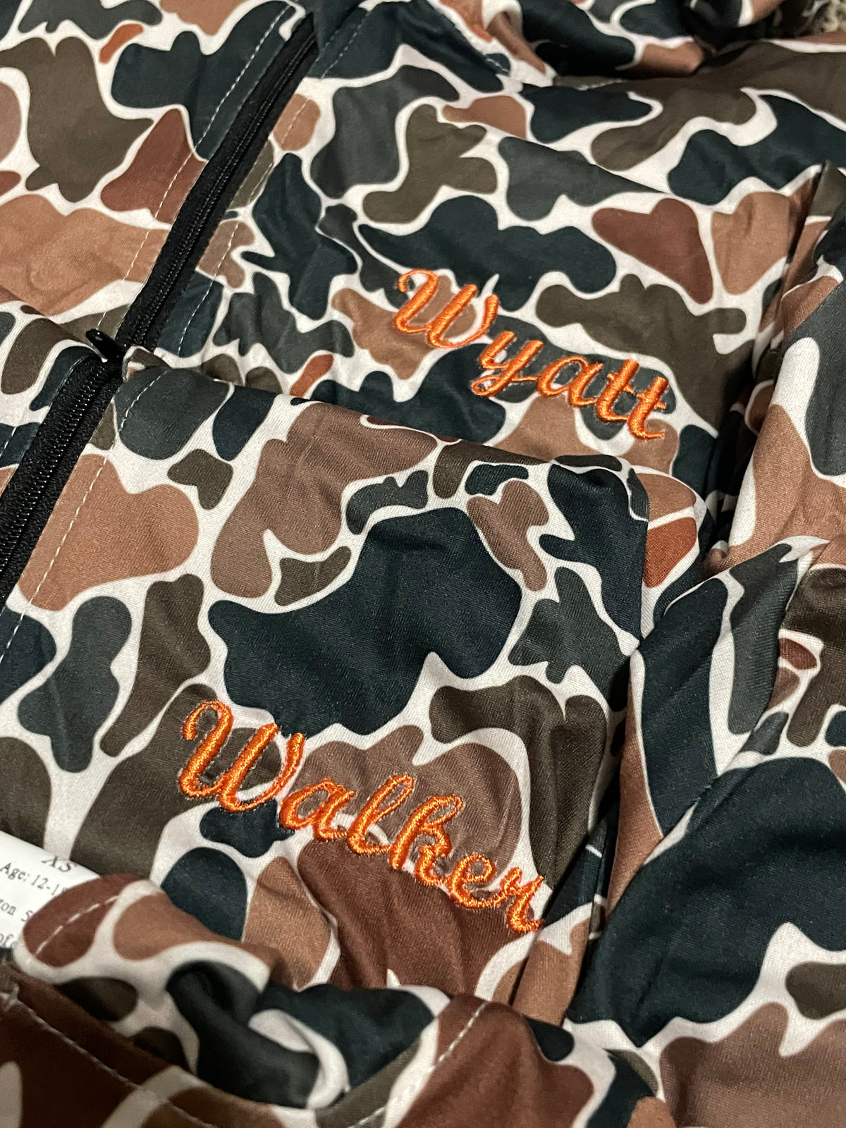 Embroidery Camo Kids Jacket