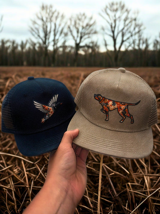 Duck/Dog/Shells/Howdy/Lure Embroidery Hat