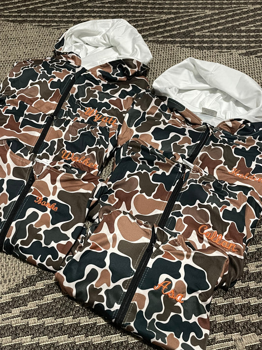 Embroidery Camo Kids Jacket