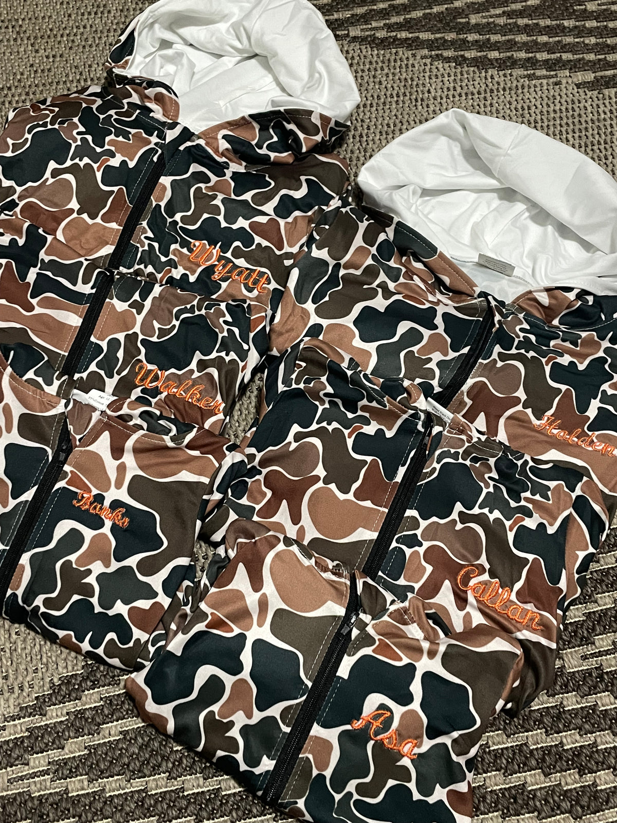 Embroidery Camo Kids Jacket