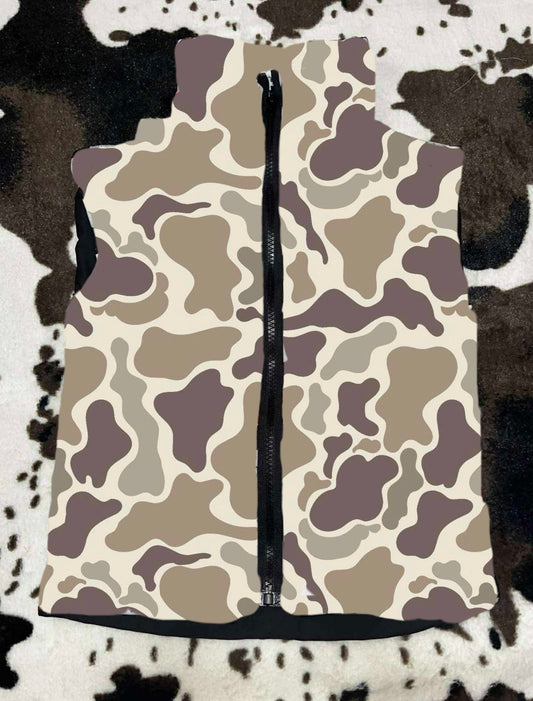 Camo Kids Pullover Vest