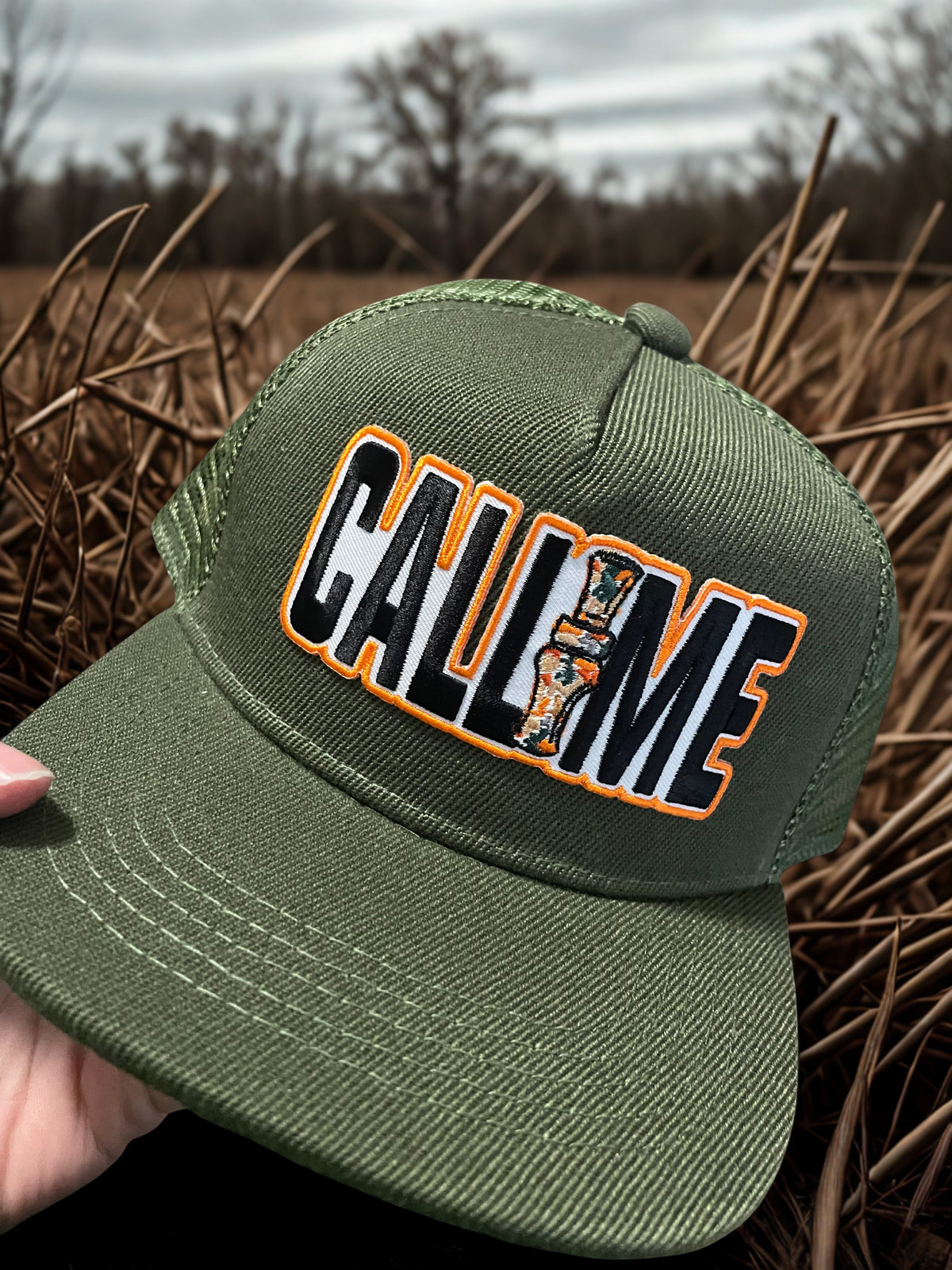 Call Me Embroidery Hat