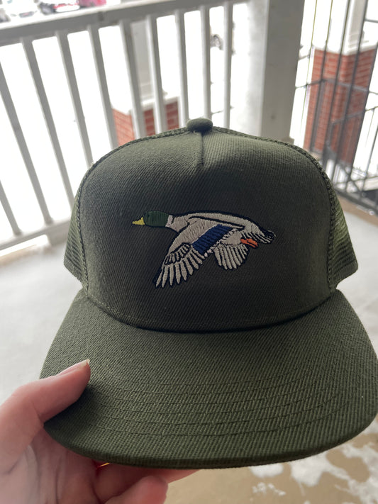 Mallard Embroidery Hat