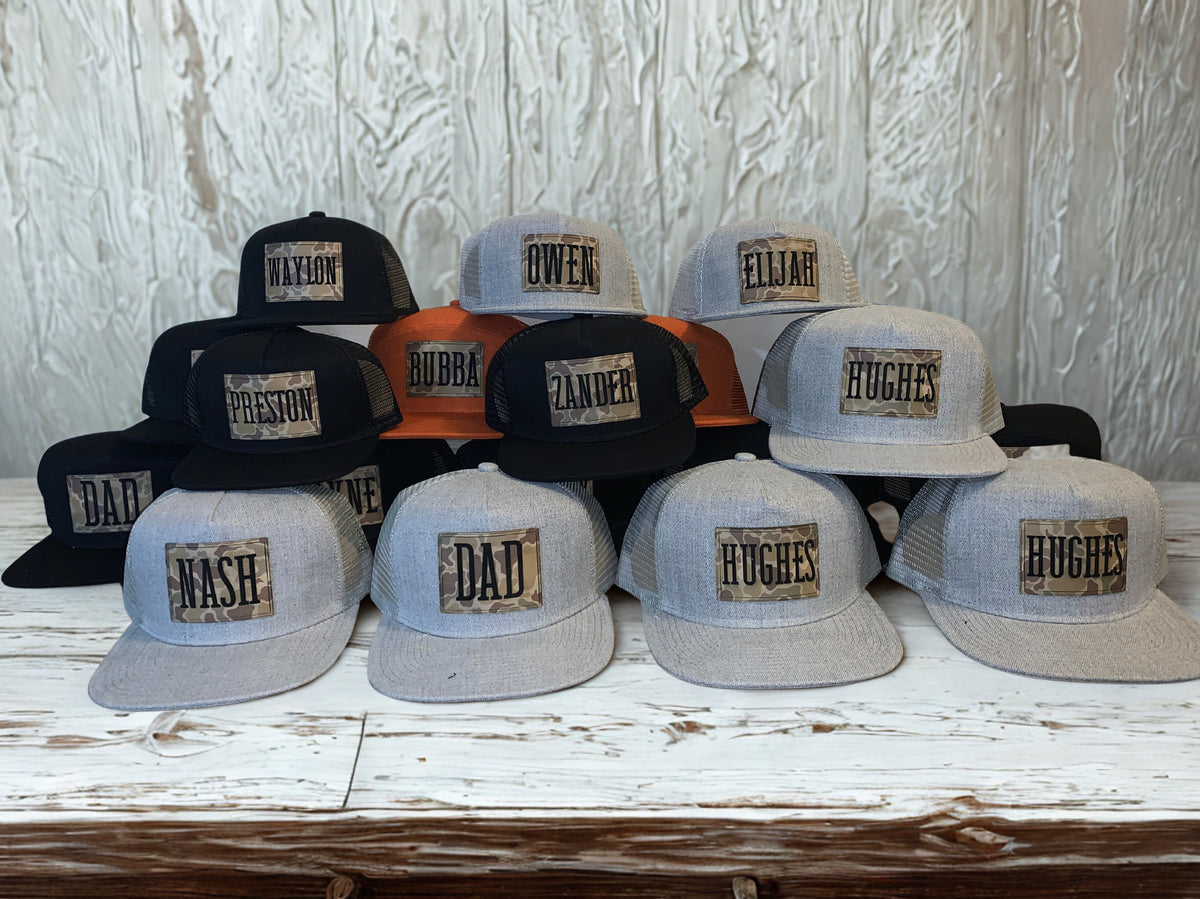 Light Camo Name or Logo Hat